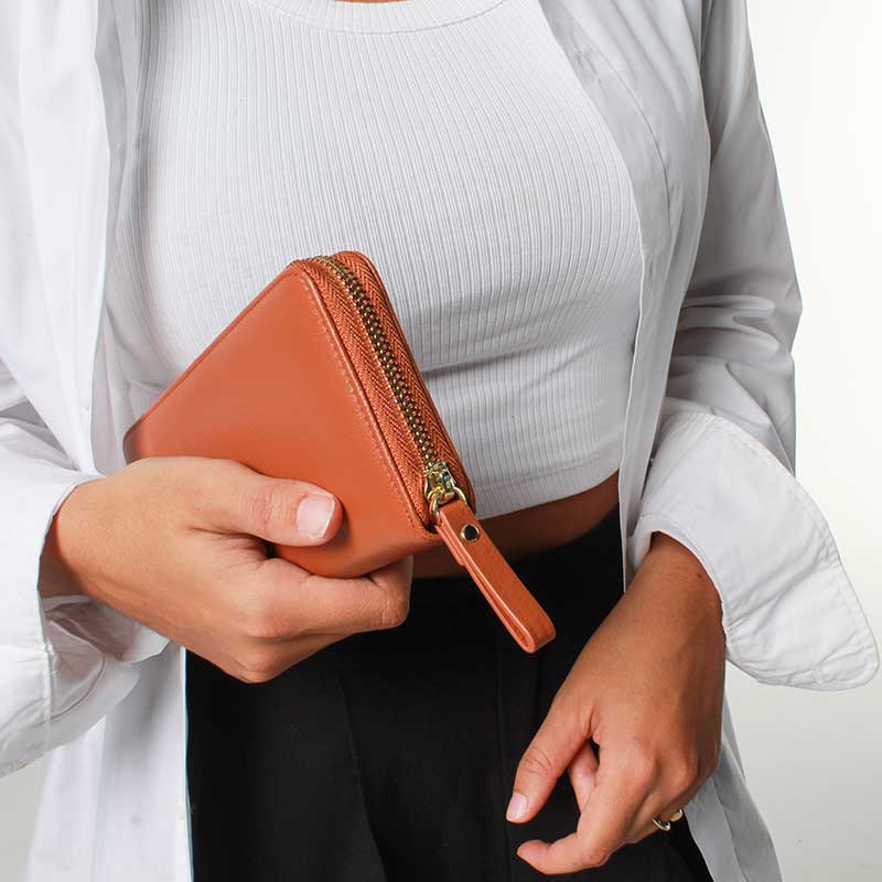 Tan Isobel Ladies' Leather Wallets - Mobile