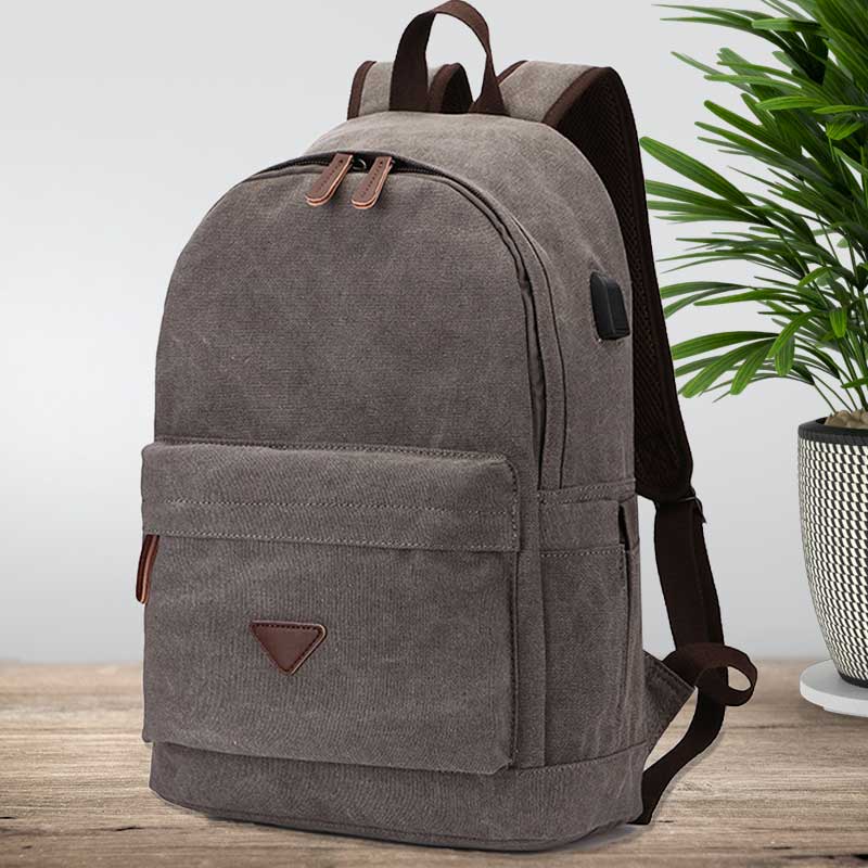 Nomad Travel Backpack | Grey Canvas | Noconah